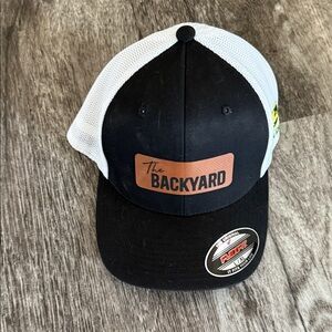 Black and White John Deer Cap